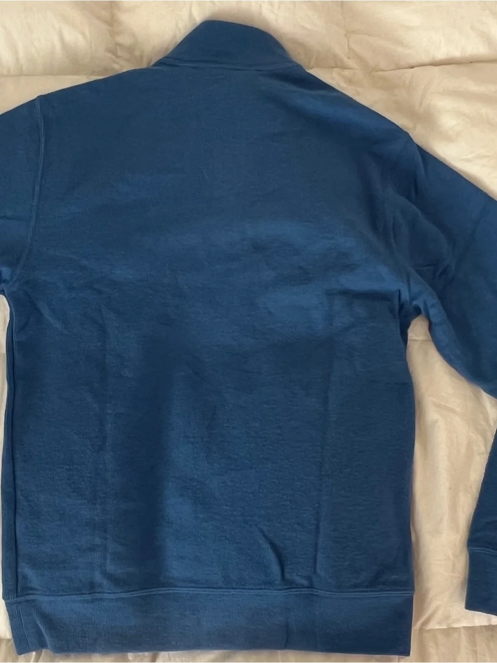 Lands' End Men's Blue Quarter-Zip Sweater Size Small Blue